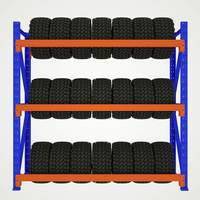 Support de stockage de pneus large