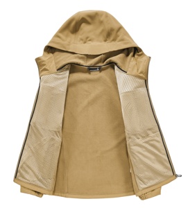 Nouveau design d'extérieur, vestes softshell à capuche pour hommes, <span class=keywords><strong>veste</strong></span> softshell en polaire <span class=keywords><strong>imperméable</strong></span> avec logo personnalisé de haute qualité, <span class=keywords><strong>voile</strong></span> avec poches - Product Image 6