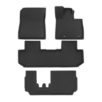 Tapis de sol de voiture et tapis de coffre TPE 5 mm d'épaisseur, imperméables, écologiques, entièrement enveloppants, pour BYD Tang L Atto 8 RHD, 4 pièces