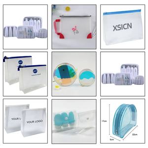 गर्म ग्लूइंग और मोटी pvc पोर्टेबल ट्रैवल वॉश बैग pvc पारदर्शी मेकअप बैग बहु कार्यात्मक स्नान सौंदर्य प्रसाधन भंडारण बैग - Product Image 3