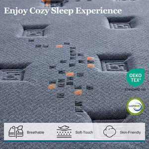 High Quality King <b>Queen</b> <b>Size</b> Cotton Knitted Fabric Pocketed Coil Spring Mattress for School Hospital Hotel Use 25cm Thickness 10 - Product Image 2