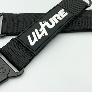 حلقة مفاتيح كارابينر مخصصة بمشبك على شكل منقار النسر، حامل مفاتيح بشريط، حلقة مفاتيح للسيارة مع شعار مطاطي - Product Image 3