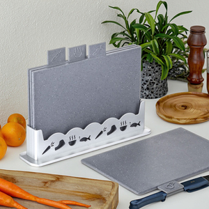 Set di 5 Utensili da Cucina Senza BPA, Tagliere in Granito Ecologico e Utensili in PP per Cucinare - Product Image 6