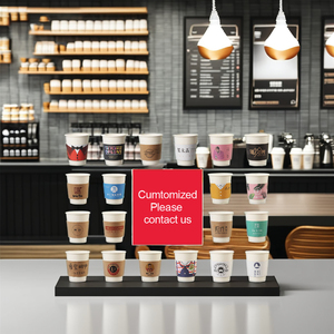 AT PACK Adatto a Diverse <span class=keywords><strong>Dimensioni</strong></span> di Bicchieri 12Oz-24Oz, Manicotto Isolante in Carta Kraft Marrone per <span class=keywords><strong>Caffè</strong></span> Espresso, Latte, Tè e Bevande - Product Image 5