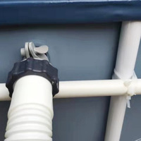 Kunststoff-Poolschlauchadapter Typ B für Intex-Pools – 4-teiliger 1,5-Zoll-Schraubanschluss für Poolleiter-Zubehör