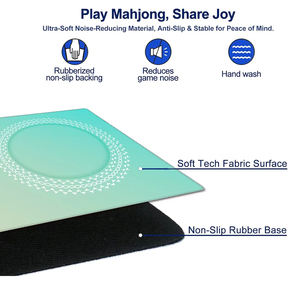 Q Y Tapis de Mahjong Américain Microfibre Caoutchouc Naturel Pliable Logo Personnalisé 4 Joueurs Étanche Silencieux Jeu Professi - Product Image 6