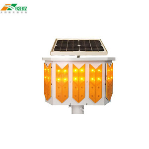 ไฟเตือนจราจรพลังงานแสงอาทิตย์ ไฟ LED กระพริบ 360 องศา ติดตั้งบนเสาอะลูมิเนียม IP65 ไม่สะท้อนแสง - Product Image 3