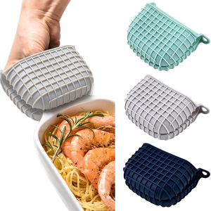 Maniques de cuisine en silicone antidérapantes, résistantes à la chaleur, faciles à nettoyer, imprimées, compatibles <span class=keywords><strong>four</strong></span> et lave-vaisselle - Product Image 1