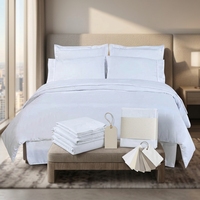 Ensemble de literie matelassé en microfibre respirante Pinsonic pour hôtel, 4 pièces, OEM, pour chambre d'hôtes et complexe hôtelier