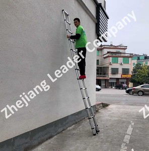 Aluminium Foldable Step Telescopic Extension <strong>Bamboo</strong> <strong>Ladder</strong> 2.6 Meter Aluminum Outdoor Modern <strong>Ladders</strong> Aluminum a Series 9 Steps - Product Image 2