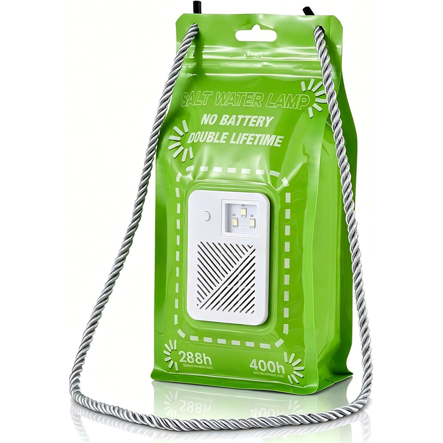 Portable Battery-free Outdoor Salt and Water Emergency Lamp, 288-hour Long-lasting LED Light, Suitable for Camping and Hiking