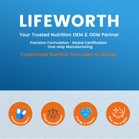 Poudre de protéines de bouillon d'os LIFEWORTH en sachets - 10g de protéines, 5g de peptides de collagène par portion - Fournisseur en gros OEM pour marque privée