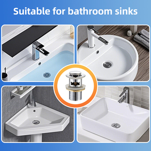 Phong cách mới tắm cống sàn vòi hoa sen nước thải <span class=keywords><strong>drainer</strong></span> Pop Up chất thải Brass lưu vực cống với overflow - Product Image 3