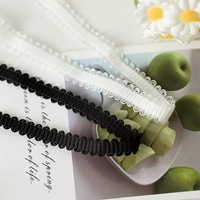 Ruban élastique jacquard picot en nylon de 1,2 cm, personnalisé, doux pour la peau, haute élasticité, résistant à l'usure, pour sous-vêtements, vêtements et textiles de maison
