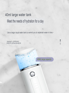 Spruzzatore Nano Viso Portatile Ricaricabile da 30ml con Nebulizzazione Continua e Filtro a Ioni Negativi per Bellezza e Cura Personale - Product Image 3