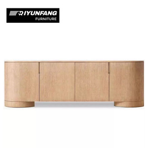 Villa living room solid wood <strong>sideboard</strong>; living room wall-mounted four-door <strong>storage</strong> <strong>sideboard</strong>; six-door <strong>storage</strong> TV cabinet - Product Image 1