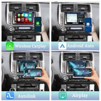 Boîtier décodeur portable OEM Viknav avec OS Linux, CarPlay sans fil et Android Auto pour tableau de bord Prado 2014-2017