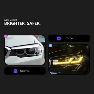Thân xe dẫn ống kính máy chiếu tín hiệu DRL cho đèn pha 5 Series. cho các mẫu G30 và G38 từ 2018 đến 2022. Phụ tùng ô tô. - Product Image 2