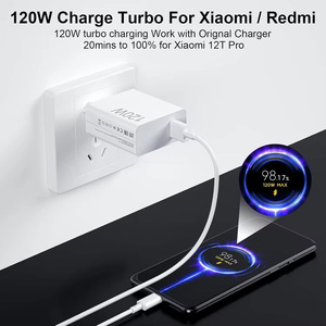 Pour Redmi Note 10 Pro K30 Turbo, <span class=keywords><strong>chargeur</strong></span> USB 33W 67W, adaptateur 120W, <span class=keywords><strong>chargeur</strong></span> rapide 120W, haute puissance, vitesse élevée pour téléphone portable <span class=keywords><strong>Xiaomi</strong></span> - Product Image 2