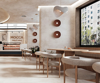 Mobilier de restaurant nordique moderne ensemble de canapés restauration rapide bar cafétéria chaise de table pour les repas dans les cafés et les restaurants