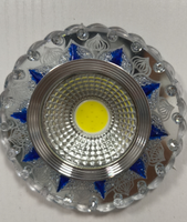 Plafonnier changeant tricolore de style rétro européen Downlight à éclairage latéral avec options de couleur