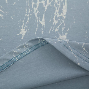 T-shirt décontracté tricoté à manches courtes, col rond, avec logo personnalisé, coupe oversize, 100% coton, imprimé tie-dye, écologique, livraison rapide, vente en gros à prix abordable - Product Image 6