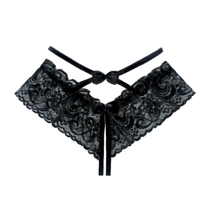 Hot Sexy Lingerie Erotica Delle Donne Della Biforcazione Aperta Mutandine di Pizzo <span class=keywords><strong>Trasparente</strong></span> Crotchless Mutande Della Biancheria Intima di Pizzo Sexy G-String #0221 - Product Image 2