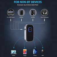 Adaptateur Bluetooth pour voiture, récepteur audio sans fil avec suppression du bruit 3,5 mm AUX BT pour système stéréo domestique