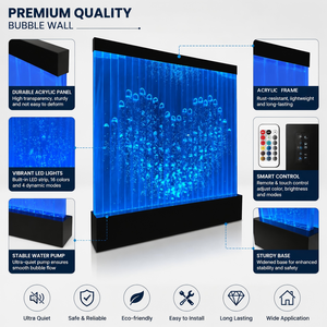 Pared de Agua Acrílica Digital Programable para Diseño de <span class=keywords><strong>Interiores</strong></span>, Adornos de Acuario, Biombo Divisor de Habitaciones - Product Image 3