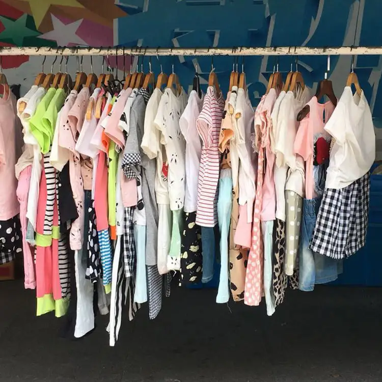 Bán buôn Nhà cung cấp bulks thương hiệu Cổ Phiếu mới trẻ em quần áo kết hợp các loại váy số lượng lớn kiện sử dụng quần áo