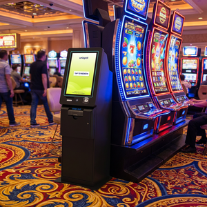 Kiosco de Pago Autoservicio IDeck con Pantalla Táctil y Dispensador de Efectivo para Estaciones de Lotería, 1 Año de Garantía, Soporte en Inglés - Product Image 1