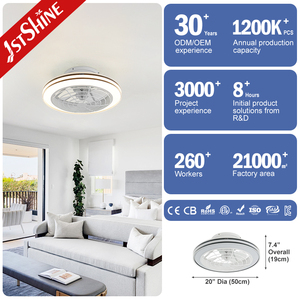1stshine LED quạt trần điện áp thấp ventilador techo con luz 20 inch LED quạt trần ánh sáng - Product Image 3