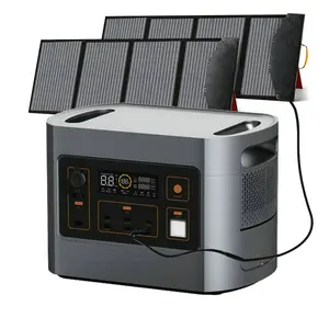 Zonne-Energie Opslag Vermogen 1200W 2200W 110V 240V Power Station Draagbare Camping Generator Draagbare Power Station