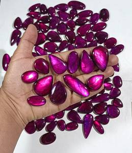 Perles de labradorite naturelle teintée en violet de qualité supérieure pour la fabrication de bijoux, colliers, bracelets et artisanat, disponibles à la vente - Product Image 6