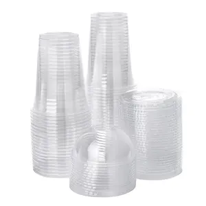 Alta Qualidade Ecológica Estética Transparente Descartável PET Plastic Cup