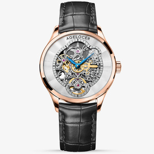 Orologio Originale Agelocer con Quadrante a Specchio, Orologio Meccanico Automatico Scheletrato da Donna per Affari e Occasioni Formali, Regalo di Compleanno per Donne - Product Image 3