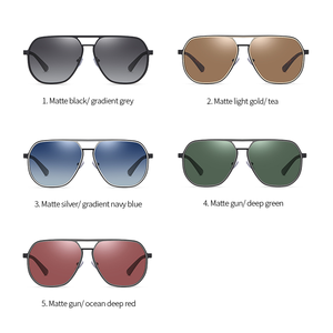 Lunettes de soleil pour homme, pilote TR90 en métal lentes ciclismo 2021 <span class=keywords><strong>2022</strong></span> en forme de bouclier maybach, fabricant de petites commandes - Product Image 2