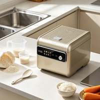 Cuisinière à riz électrique multifonctionnelle automatique à faible teneur en sucre, avec cuve intérieure en émail, commande vocale, 3L, cuisinière à riz numérique intelligente