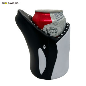 Refroidisseur de bouteille en PU en forme d'épaulard pour adultes et enfants Produit promotionnel toute l'année pour les amoureux des animaux - Product Image 2