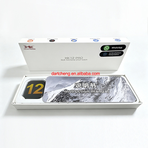 Latest HK12 PRO Smart <b>Watch</b> AMOLED Series 12 NFC <b>Compass</b> 46m 1G ROM Call AI Robot Smartwatch HK12 New Version - Product Image 1