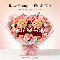 Ensemble de peluches d'ours mignons pour couple, couleur beige, avec gilet en tricot diamanté, animal en peluche pour cadeau de mariage et décoration d'intérieur confortable