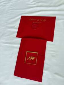 Carta de invitación para negocios <span class=keywords><strong>Visa</strong></span> Mariage Trifold Gold Mirror Impreso Acrílico Invitación DE BODA Sobre de lujo - Product Image 5