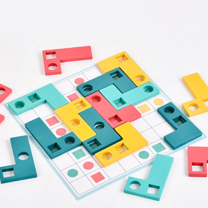 Trẻ em chất lượng cao câu đố hình dạng phù hợp với trò chơi màu sắc tư duy logic nhận thức tập trung vào các trò chơi bảng đào tạo nâng cao - Product Image 5