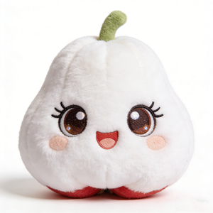 Peluche de manzana rosa, juguete de peluche de fruta jambu rosa, muñeco de manzana encerada, almohada de peluche de fruta tropical, juguete de peluche de pera de dibujos animados - Product Image 4
