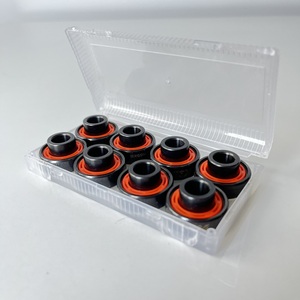 ลูกปืนสเก็ตบอร์ดแบบกำหนดเอง รุ่น Original Skateboard  ทำจากเหล็กโครเมียมในตัว  โครงสร้างร่องลึก  ซีล RS  แบบสีแดง สำหรับ <span class=keywords><strong>Bones</strong></span> Ball - Product Image 3