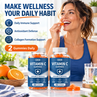 Gummies à la vitamine C pour la défense immunitaire, le soutien antioxydant, le bien-être quotidien, la santé de la peau et les soins de beauté naturels – Complément alimentaire OEM