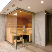 SN New Home Smart Automatique Finlandais Sec Luxe Sauna À Vapeur Intérieur Combinaison Sauna 6-8 Personnes À Vendre