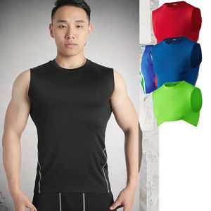Camiseta Deportiva sin Mangas para Hombre, 180 GSM, Tejido Personalizado, Secado Rápido, Ligera, Transpirable, Elástica, para Gimnasio y Entrenamiento - Product Image 3