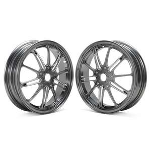 <span class=keywords><strong>ล้อ</strong></span>หน้ารถมอเตอร์ไซค์เวสป้าแบบดัดแปลงพร้อมขอบล้อฟอร์จ CNC - Product Image 3