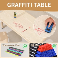 Ensemble de table d'étude pour enfants réglable en hauteur, bureau en plastique avec 4 chaises, mobilier moderne pour salle de classe de maternelle
